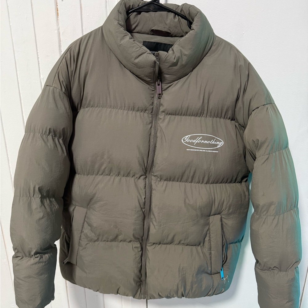 Good For Nothing olive-Gray Puffer Jacket